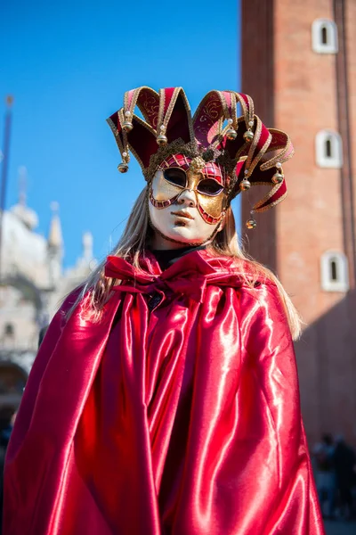 Carnaval Veneza Máscara Carnaval Colorida Festival Tradicional Veneza Itália Máscara — Fotografia de Stock