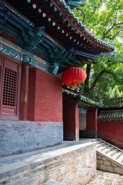 Şaolin, Budist manastırı ve Songshan Dağı 'ndaki tapınak, Dengfeng, Henan, Orta Çin. 