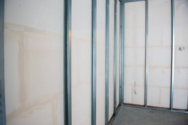 Ses geçirmez oda için alçıpan profili. İnşaat işleri, tamirat. Yenileme