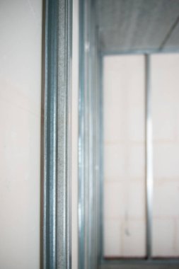 Ses geçirmez oda için alçıpan profili. İnşaat işleri, tamirat. Yenileme