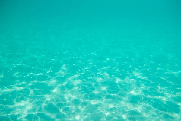 Unter Wasser Sonneneinstrahlung Boden Des Sitzes Wellen Unter Wasser Und — Stockfoto