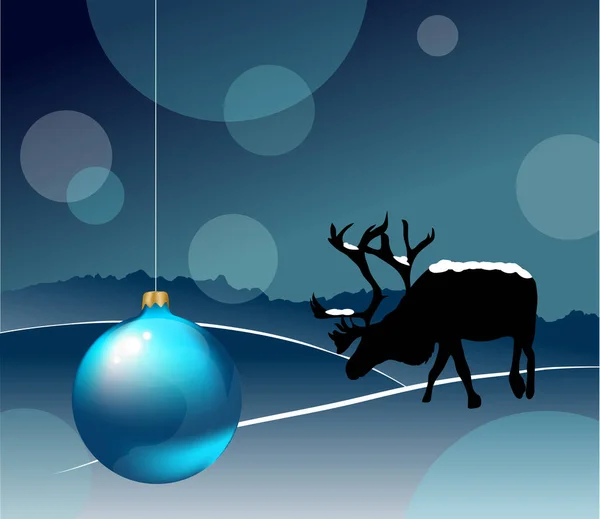 Karácsonyi nyugtató táj — Stock Vector