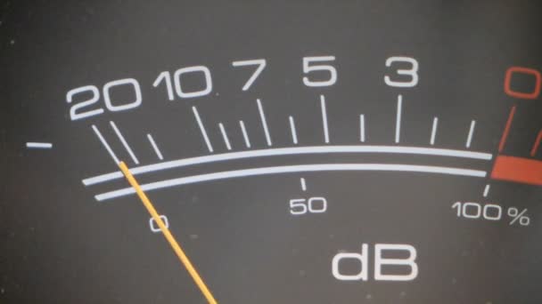 Analog VU meter. Set of loops — Stock Video