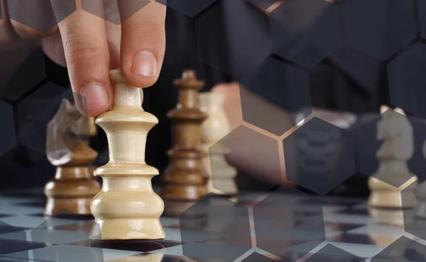 チェスの実業家 — ストック写真
