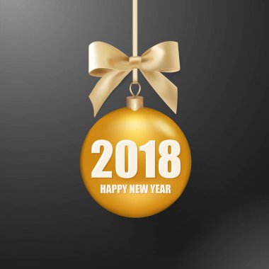 Tebrik kartı, el ilanları, davetiye, broşür, poster, afiş, takvim için şerit yay arka plan ile Noel top vektör