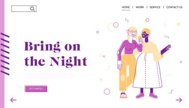 Hafta sonu Sparetime, Yaratıcı Hobi, Şirket Partisi TV Şovu Web Sitesi İniş Sayfası. Karaoke Bar 'da Şarkı Söyleyen Kızlar