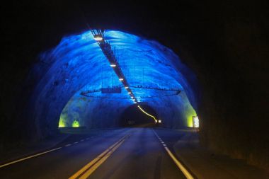 Laerdal Tunnel Norway clipart