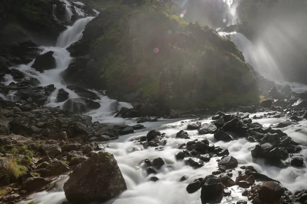 Latefossen Şelalesi — Stok fotoğraf