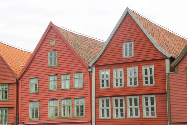 Bryggen calle Bergen — Foto de Stock