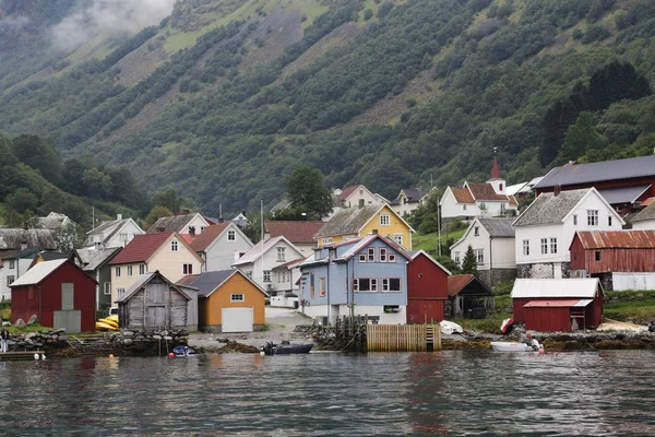 Naeroyfjord e Aurlandsfjord — Fotografia de Stock