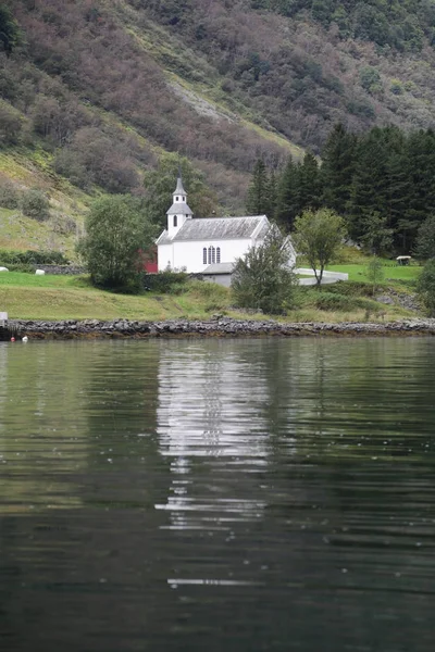 Naeroyfjord and Aurlandsfjord — Stock Photo, Image