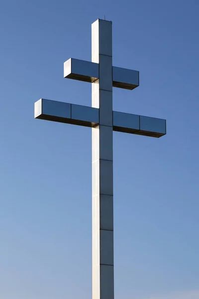 Lorraine cross at Juno Beach — Stock Photo, Image