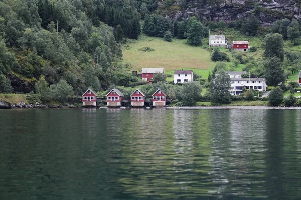 Naeroyfjord a Aurlandsfjord — Stock fotografie
