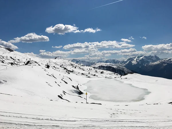 Alpes no inverno — Fotografia de Stock