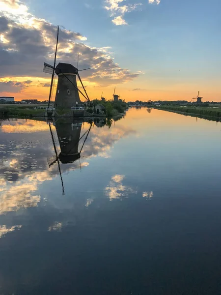 De molens van Kinderdijk — Stockfoto