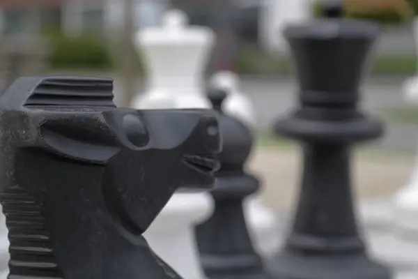 A szabadtéri sakk — Stock Fotó