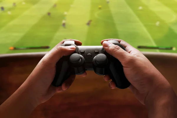 Playing video games — Stock Photo, Image