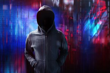 Hacker dijital aksaklık arka plan üzerinde
