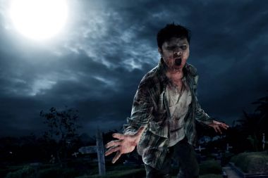 Korkunç zombi gece yürüyüş