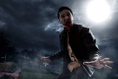 Mezarlık kızgın vampire