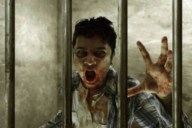 Hapiste korkunç zombi