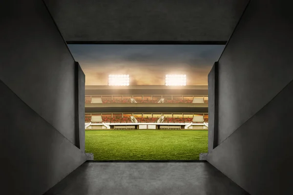 Futbol tünel stadyum giriş