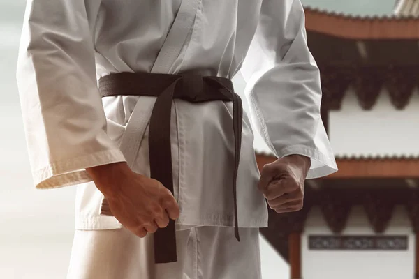 Karate Kampsport Fighter Utbildning — Stockfoto