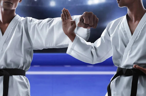 Karate Sztuk Walki Arenie — Zdjęcie stockowe