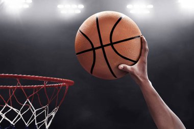 Profesyonel basketbolcu iş başında