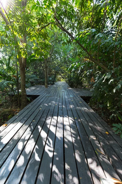 Pont en bois dans le parc — Photo