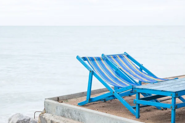 Blue tables and couches — Stock Photo, Image