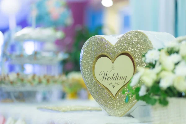 Svatební místo dekorace — Stock fotografie