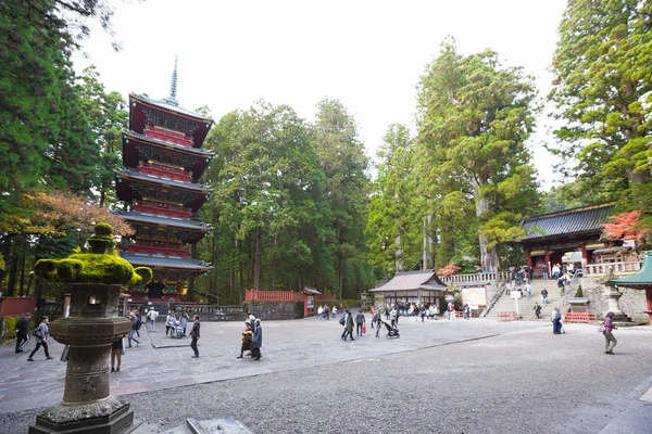 Nikko Toshogu svatyně chrámu Tokio, Japonsko - Listopad 21,2016 — Stock fotografie