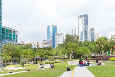 Kuala Lumpur, Malezya-Ocak 16,2017: Bahçe şehir. Kual