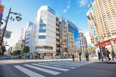 Tokyo, Japonya - 18 Kasım, 2016:people str bekliyor