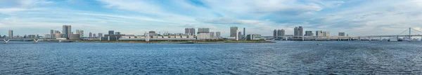 Panorama Building Skyscraper Tokyo City Skyscraper Building Rainbow Bridge Tokyo — Stock Photo, Image