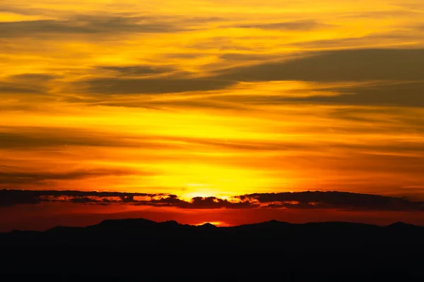 Cloudscape Pôr Sol Temporada Nuvem Verão Céu Pôr Sol — Fotografia de Stock