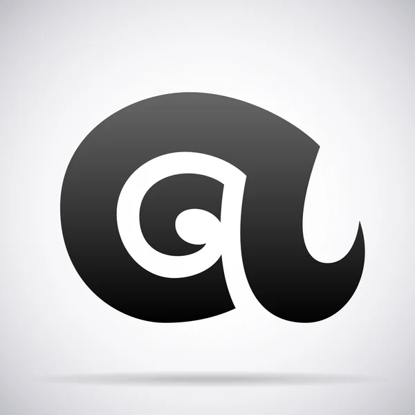 Letter A icon. Design template — Stock Vector