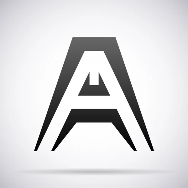 Піктограма літери А. Шаблон дизайну — стоковий вектор
