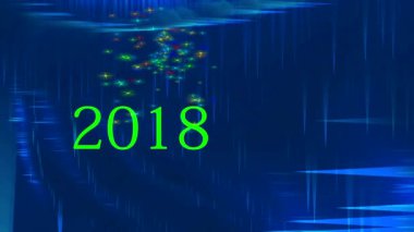 New Year's Eve üzerinde yıldızlı gökyüzü