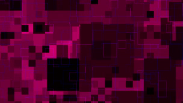 Танець кольорових квадратів — стокове відео