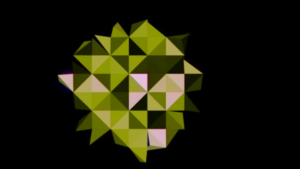 Цветные Прямоугольники Создают Рисунки Экране — стоковое видео