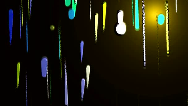 danse des nuages de couleur sur l'écran 