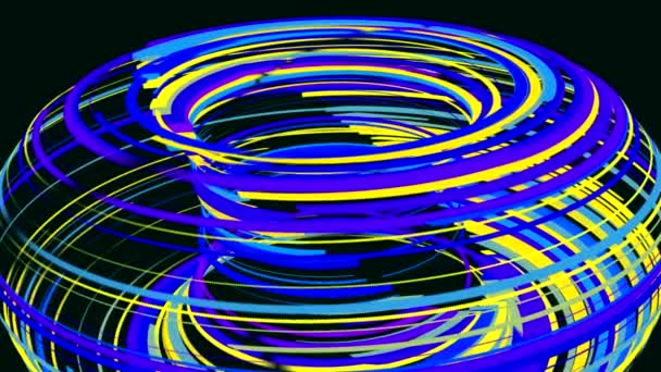 danse des lignes de couleur sur l'écran 