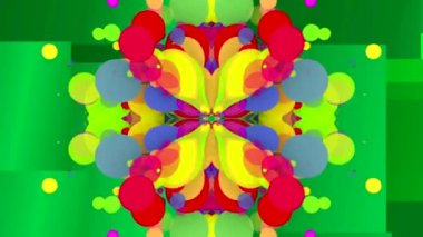 Ekrandaki renk kalıplarının dans