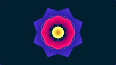 Ekrandaki renk kalıplarının dans