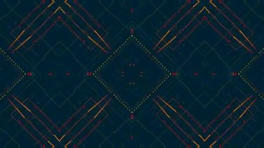 Ekrandaki renk kalıplarının dans