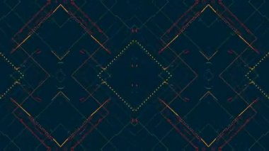 Ekrandaki renk kalıplarının dans