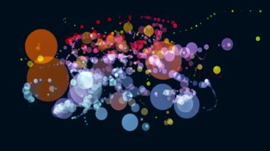 Ekrandaki renk kalıplarının dans