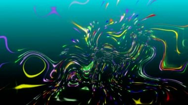 Ekrandaki renk kalıplarının dans